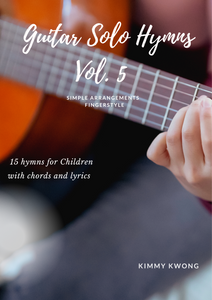 Guitar Solo Hymns Ebook Vol.5 for Children is out now!