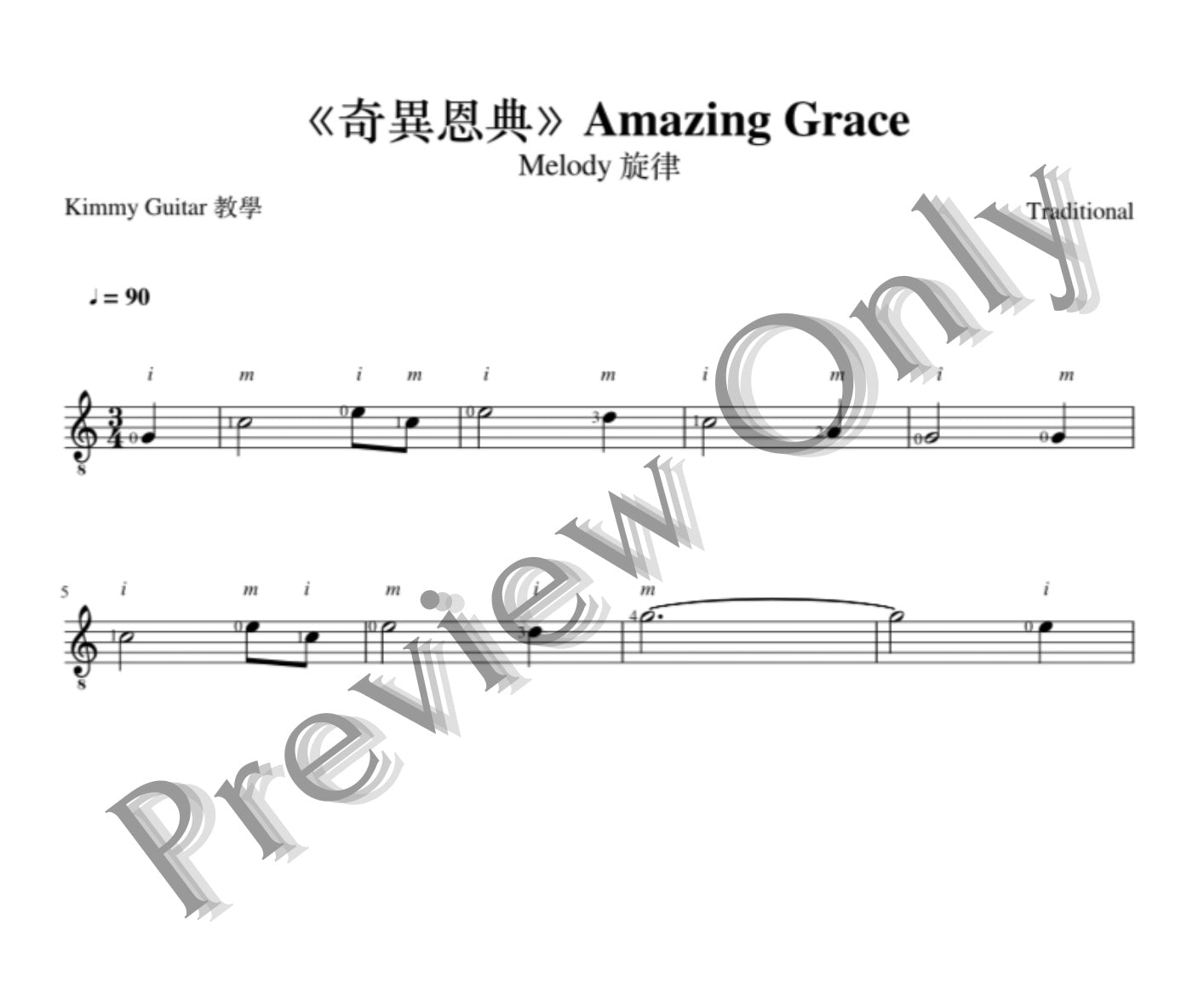 Guitar Basics for Worship Songs Online Course (English)