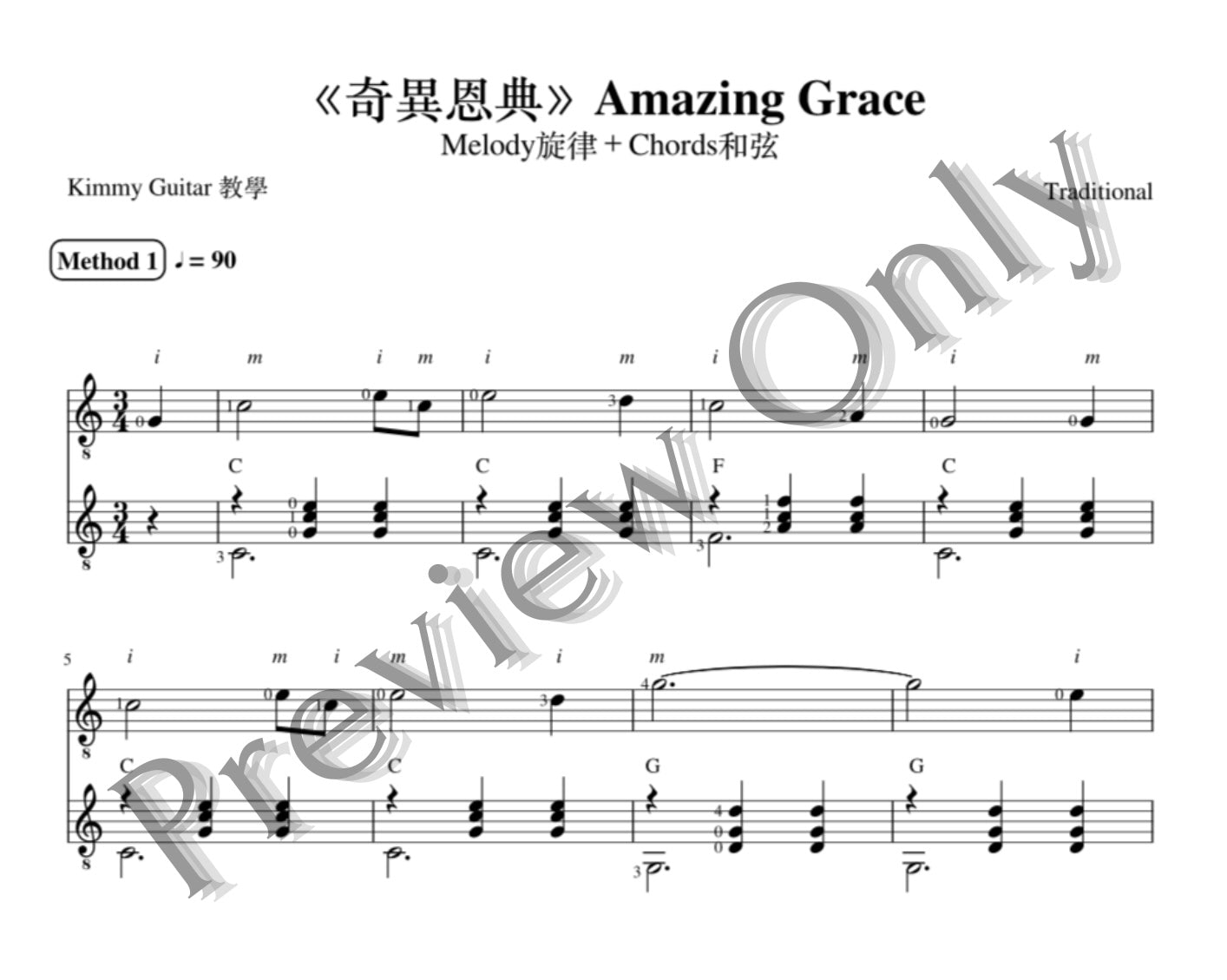 Guitar Basics for Worship Songs Online Course (English)