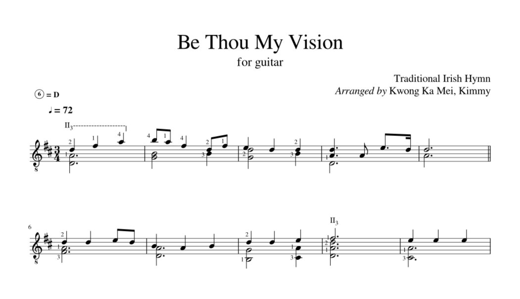 [Sheet] Be Thou My Vision
