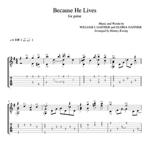 [Sheet+Tab] Because He Lives