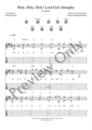 Christian Guitar Hymns Solo - PDF Ebook Vol.6 Peace - Kimmy Kwong Worship Music | 讚美詩歌吉他獨奏譜（敬拜靈修使用）（適合初學者)