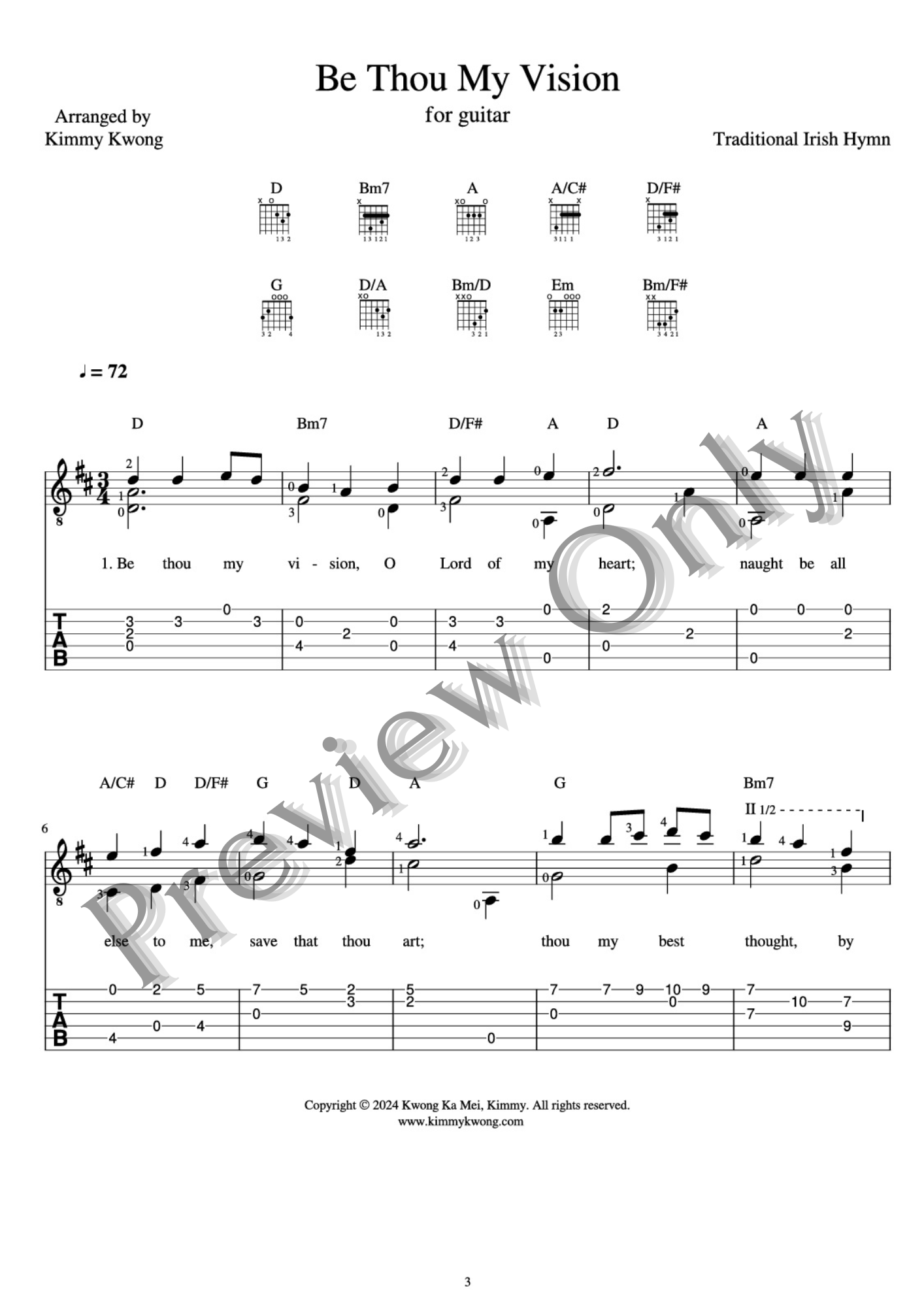 GUITAR SOLO HYMNS EBOOK VOL.7: FAITH