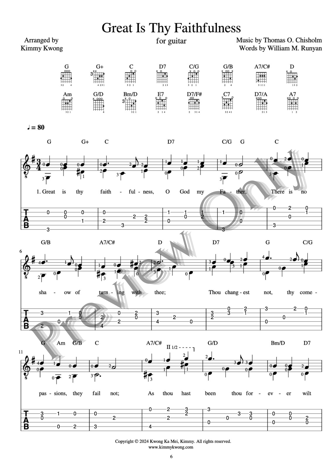 GUITAR SOLO HYMNS EBOOK VOL.7: FAITH