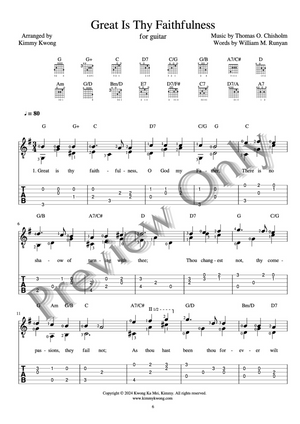 GUITAR SOLO HYMNS EBOOK VOL.7: FAITH