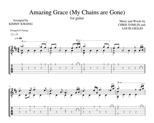 [Sheet+Tab] Amazing Grace (My Chains are Gone)