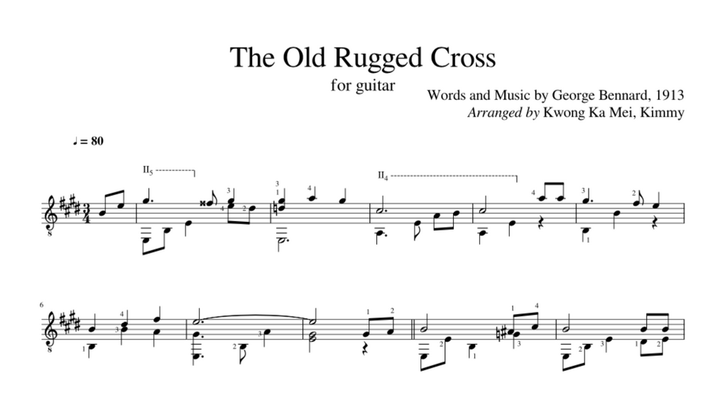 [Sheet] The Old Rugged Cross