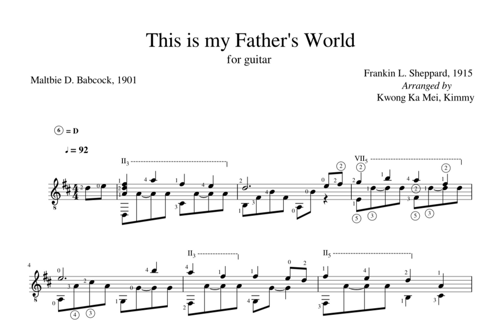 [Sheet] This is my Father's World