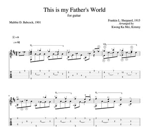 [Sheet+Tab] This is my Father's World