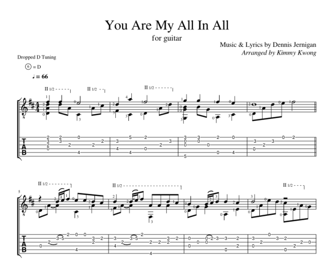 [Sheet+Tab] You Are My All In All