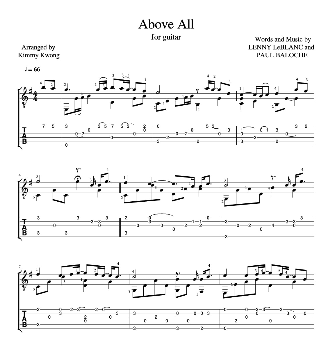 [Sheet+Tab] Above All