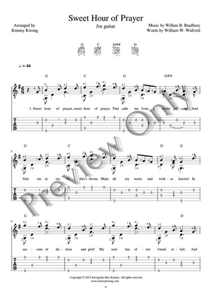 Christian Guitar Hymns Solo - PDF Ebook Vol.4 Healing and Hope - Kimmy Kwong Worship Music | 讚美詩歌吉他獨奏譜（敬拜靈修使用）（適合初學者)