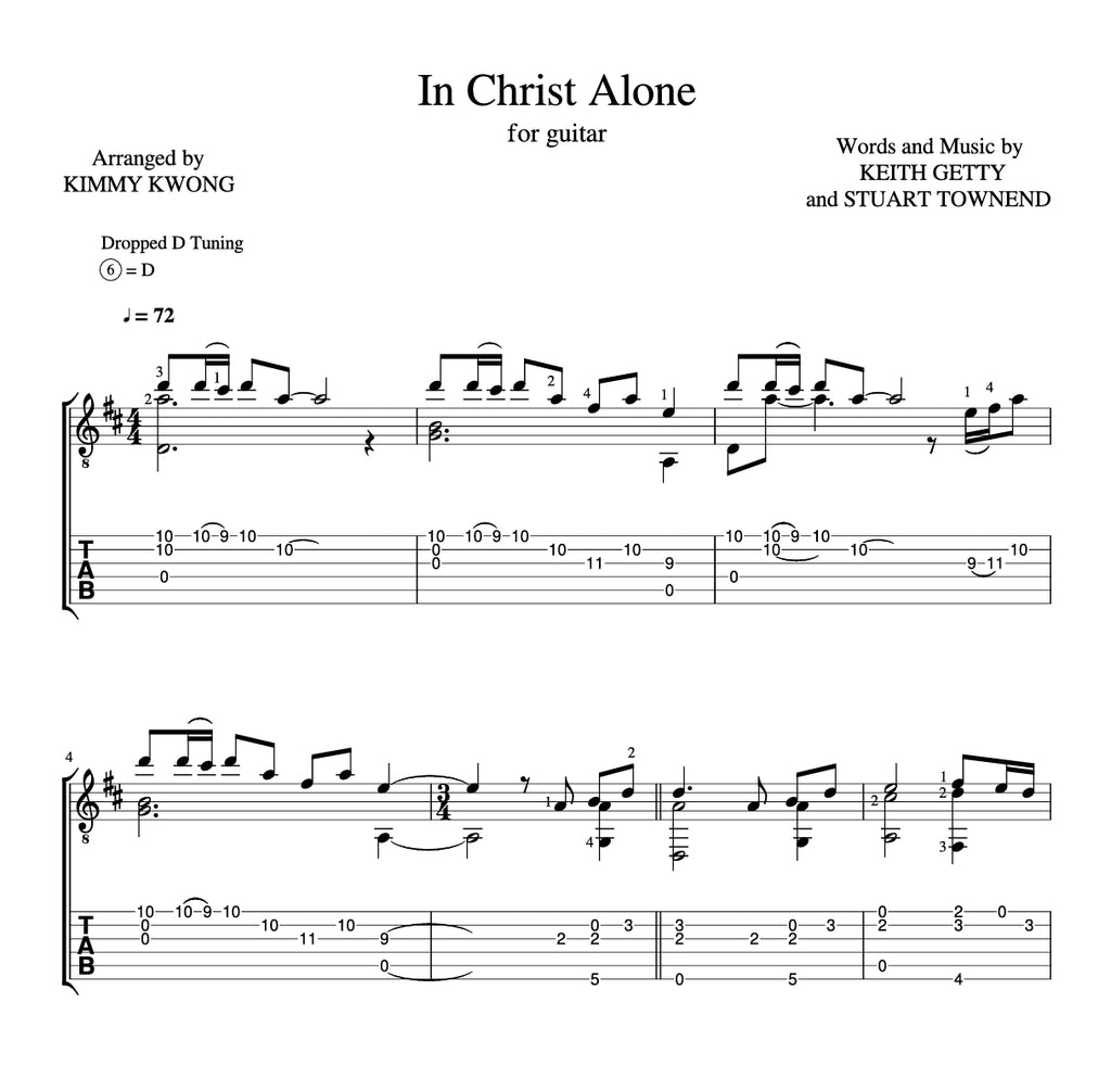 [Sheet+Tab] In Christ Alone