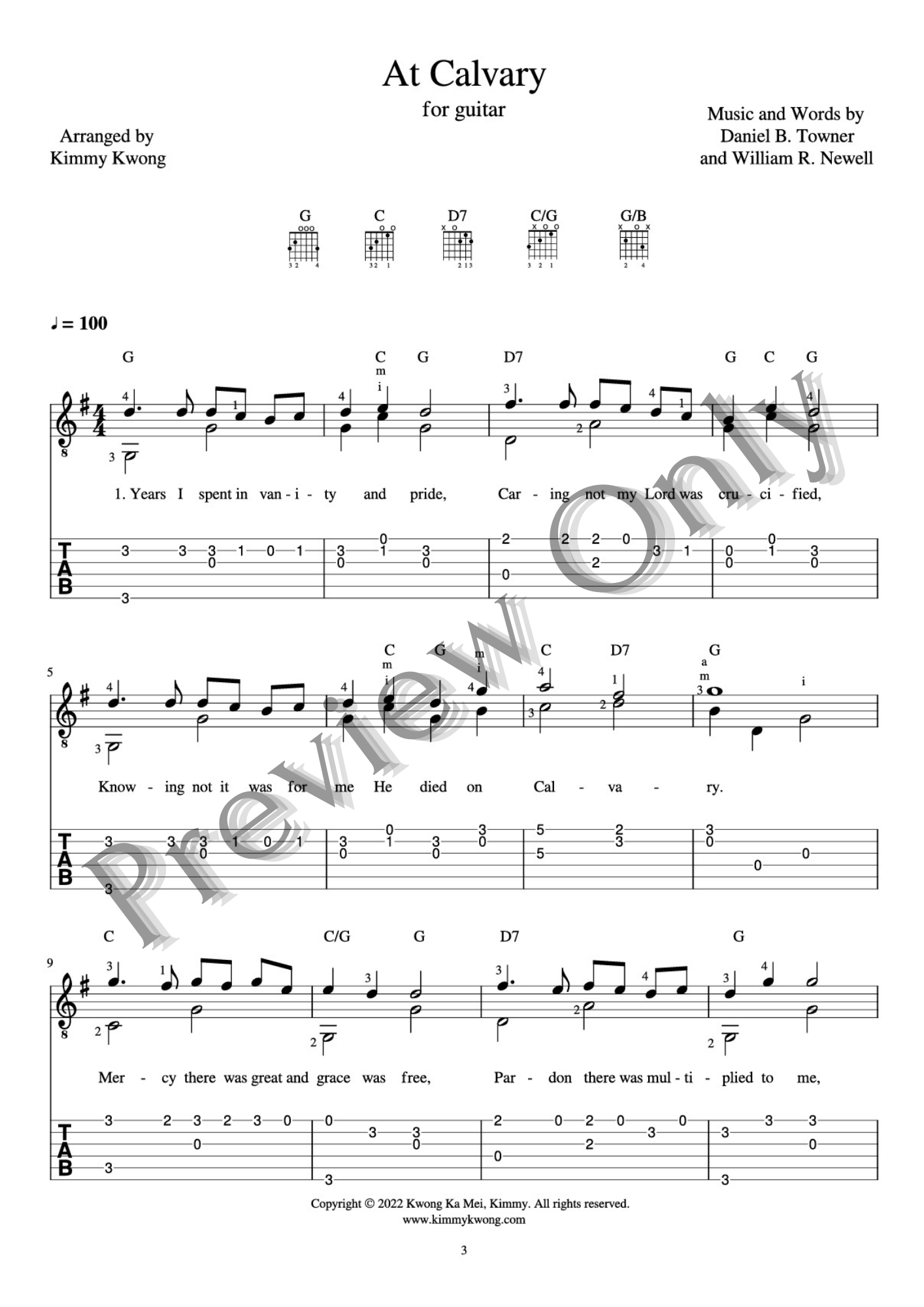 GUITAR SOLO HYMNS EBOOK VOL.3 FOR EASTER