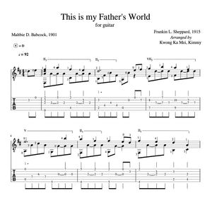 [Sheet+Tab] This is my Father's World