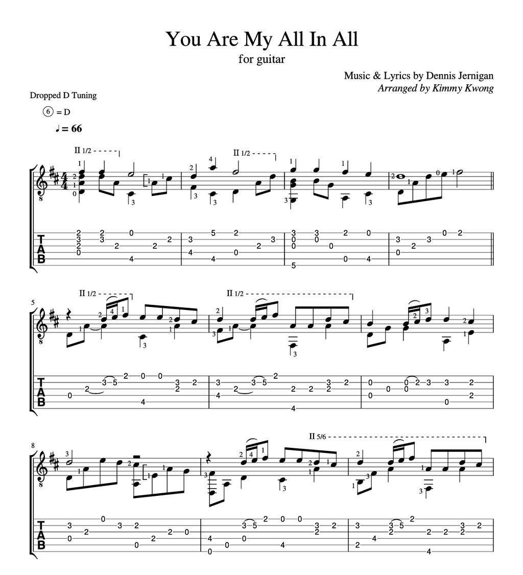 [Sheet+Tab] You Are My All In All